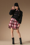 Short check shirt dress - 4