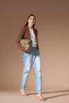 Solid color cropped blazer - 4