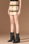 Plaid-effect tartan mini skirt - 4