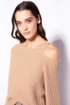 ibbed cashmere pullover with cut-out - 4