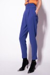 High-waisted trousers in stretch crêpe - 4