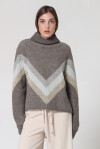 High neck pullover in lurex - 3