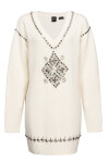 Knitted dress with metal embroidery - 1