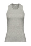 Lurex ribbed armhole tank top - 1