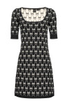 Monogram jacquard knit dress - 1