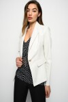 Blazer monopetto in simil pelle - 4