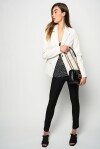 Blazer monopetto in simil pelle - 3