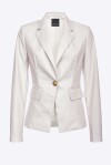 Blazer monopetto in simil pelle - 1