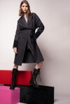 Cappotto lungo chevron - 4