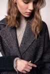 Cappotto lungo chevron - 3