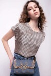 Blusa stampa logo - 4