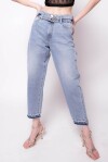 Jeans mom-fit con cintura Love Birds - 4