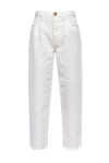 Pantaloni mom-fit bull di cotone - 1