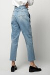 Jeans chinos con vita alta a bustier - 2