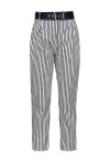 Pantaloni cigarette-fit a righe - 2