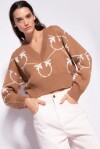 Pullover corto jacquard monogram - 4