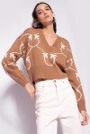 Pullover corto jacquard monogram - 3