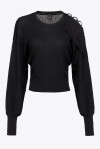 Pullover a costine con frange - 1