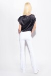 Blusa in satin stretch - 2