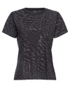 T-shirt con logo full strass - 1