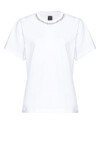 T-shirt con cristalli a collana - 1