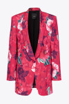 Blazer stampa hibiscus - 1