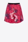 Shorts fluidi stampa hibiscus - 1