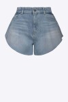 Shorts butterfly in denim bleach - 1