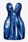 Mini dress balloon full paillettes - 1