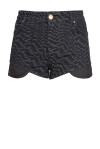 Shorts denim black logo fluido - 1