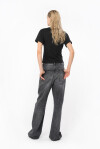 Jeans wide leg denim black - 2