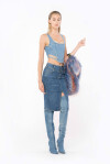 Bustino in denim - 4