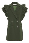 Vest dress with ruffle sleeves - 1