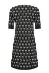 Monogram jacquard knit dress - 2