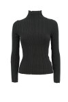 Ribbed volcano neck sweater - 1