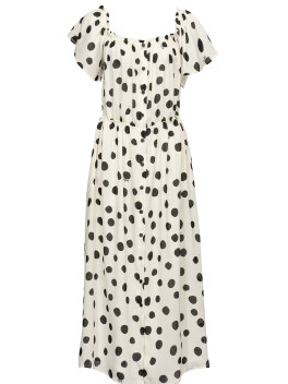 Polka dot midi dress