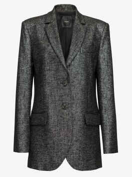 Blazer grisaglia in lurex