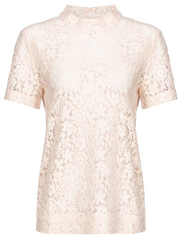 Floral lace T-shirt