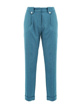 Pinstriped trousers