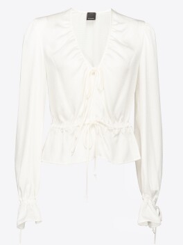 Blusa in raso martellato