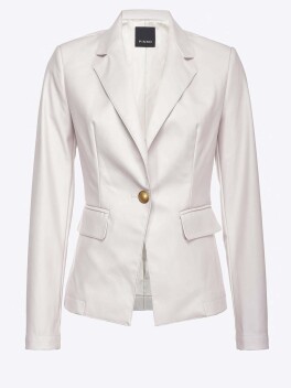 Blazer monopetto in simil pelle