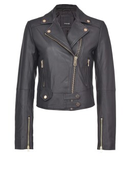 Giacca biker in nappa