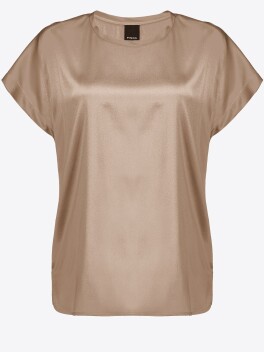 Blusa in satin stretch