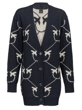 Cardi-coat jacquard monogram