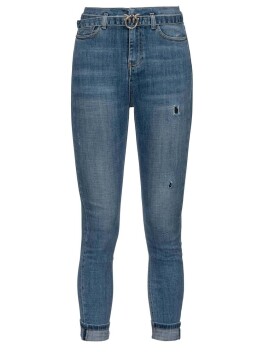 Jeans skinny con cintura Love Birds