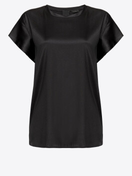 Blusa in satin stretch