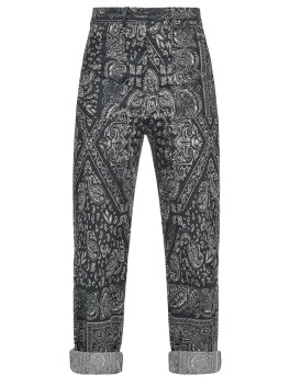 Pantaloni in popeline stampa bandana