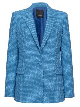 Blazer in tweed leggero bouclé