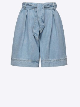 Shorts in denim fluido