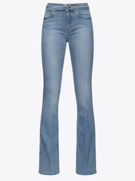 Jeans flared denim blue stretch